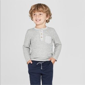 Cat & Jack Shirts & Tops - Cat & Jack Gray Henley. Size 2T Cat & Jack Shirts & Tops - Cat & Jack Gray Henley. Size 2T